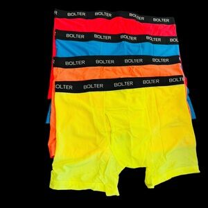 Bolter 4 Pack Neon Underwear NWOT Nylon Spandex Performance NWOT - XXL